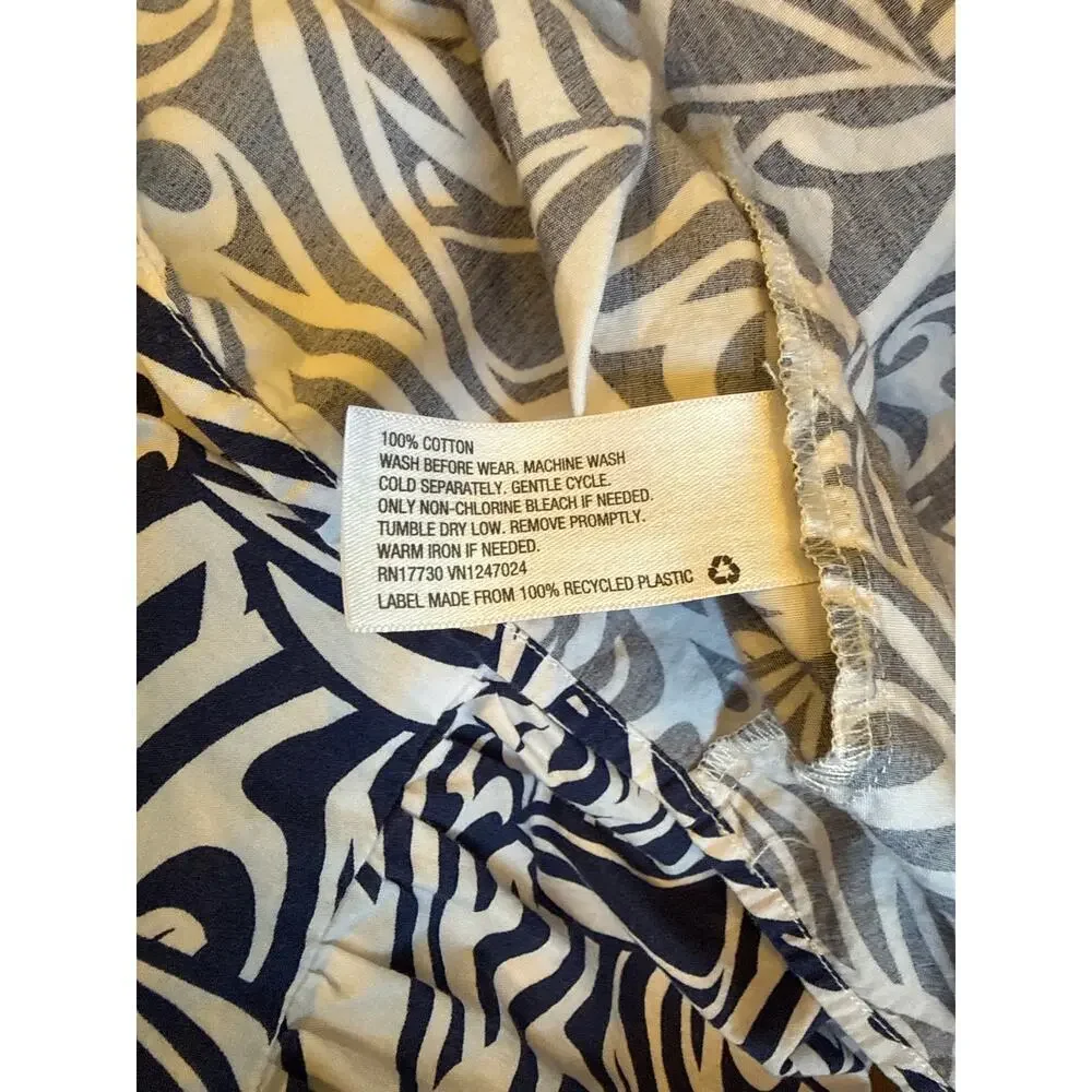 VINEYARD VINES BLUE FLORAL DRESS SIZE SMALL 6/6X
